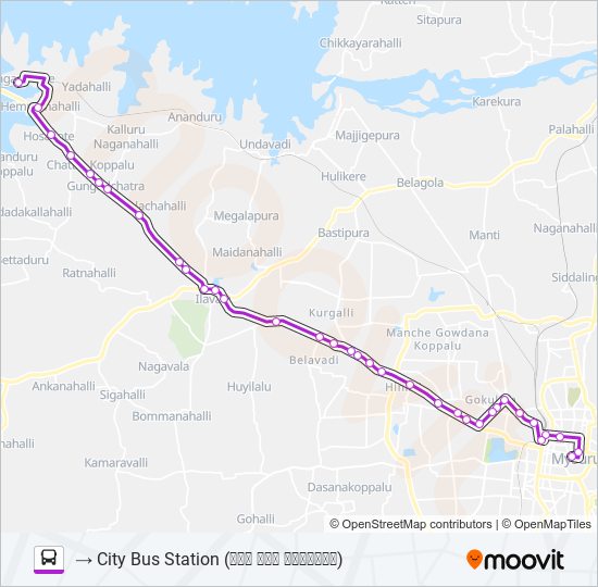 278 bus Line Map