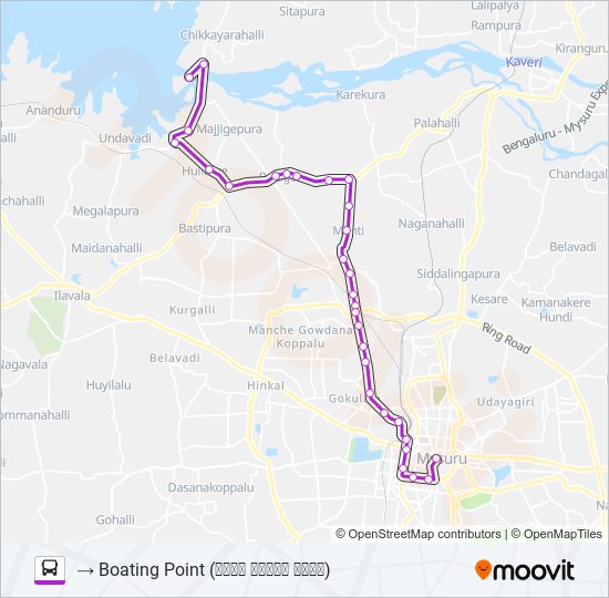 303 bus Line Map