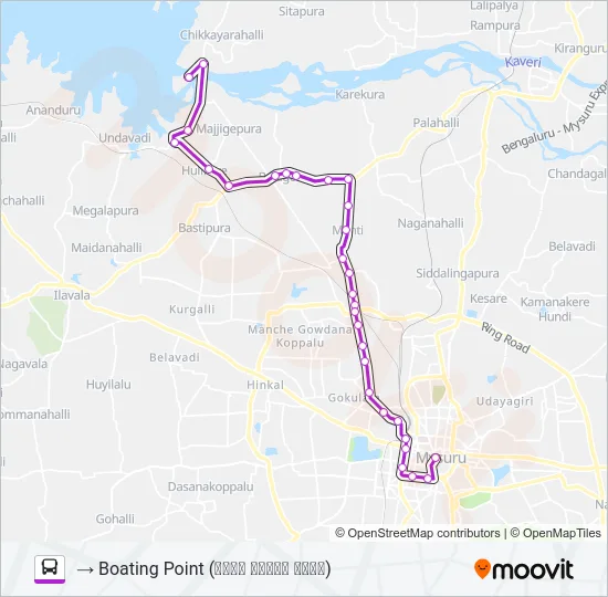 303 Bus Line Map