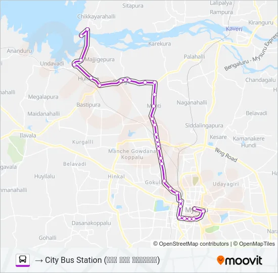 303 Bus Line Map