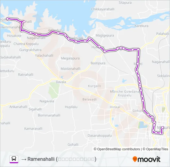 305 Bus Line Map