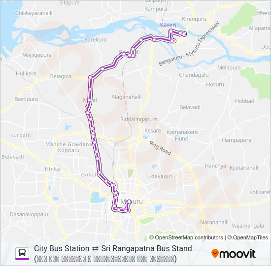 307 Bus Line Map