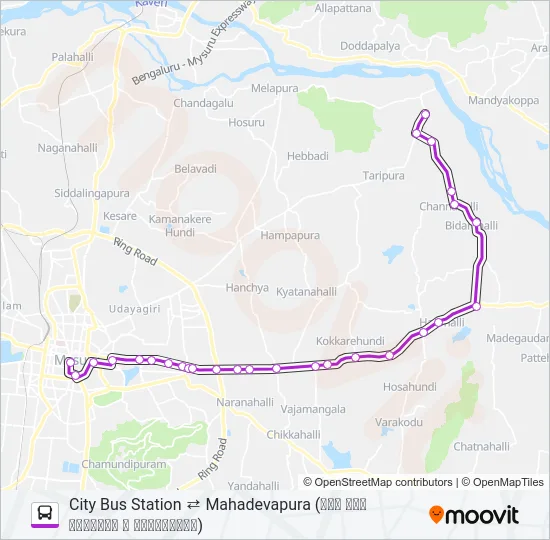 308 Bus Line Map