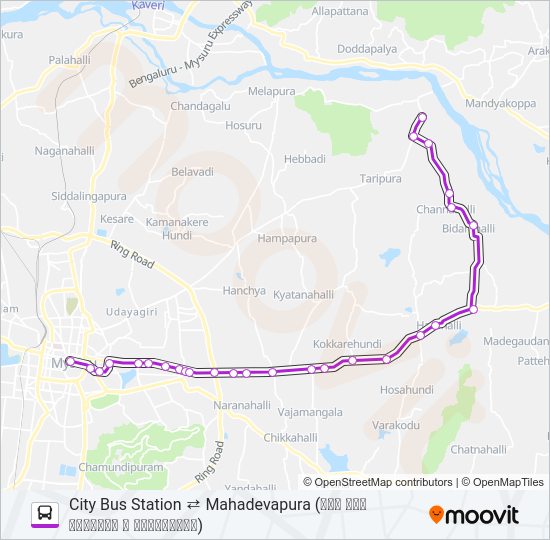 308 Bus Line Map