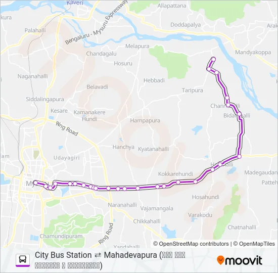 308 Bus Line Map