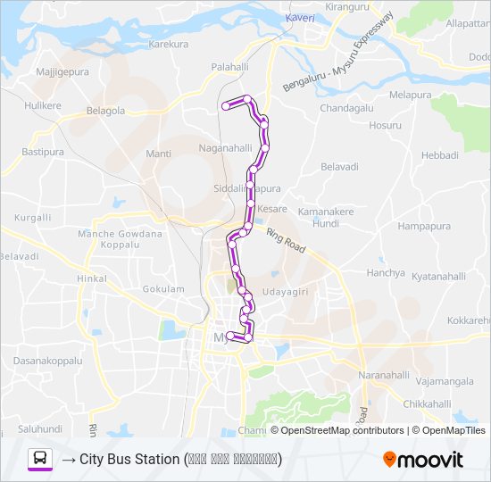 315 Bus Line Map