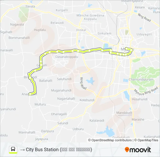 327 Bus Line Map