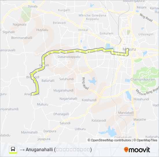 327 bus Line Map