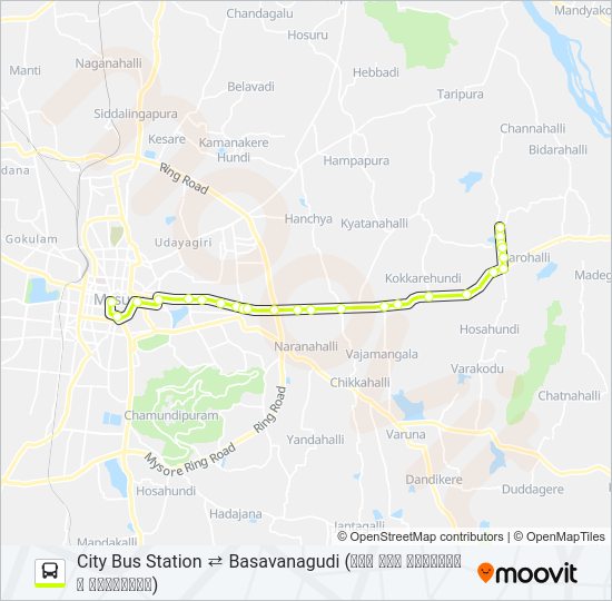 333 Bus Line Map