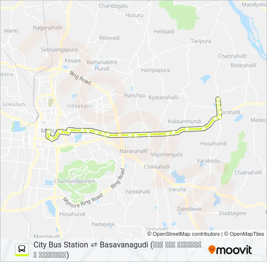333 Bus Line Map