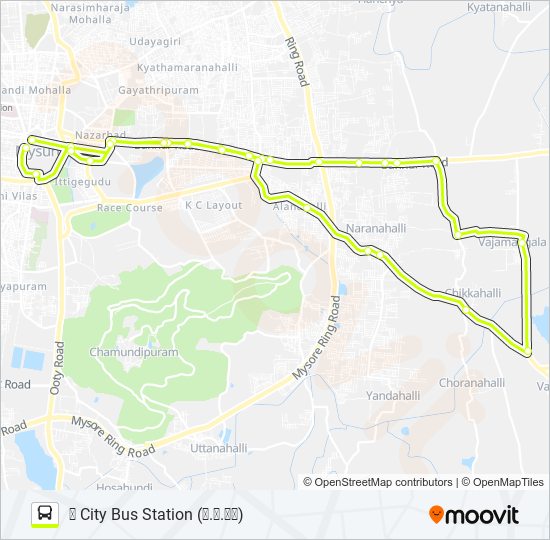 335 bus Line Map