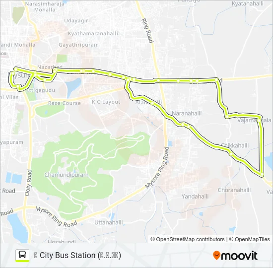 335 Bus Line Map