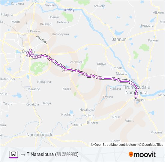 340 Bus Line Map