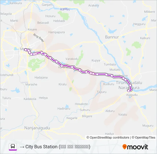 340 Bus Line Map