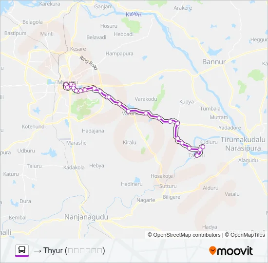 342 Bus Line Map