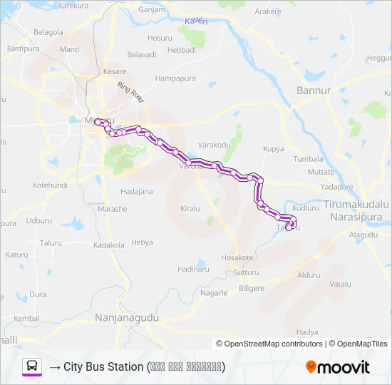 342 Bus Line Map