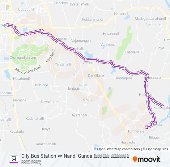 344 bus Line Map