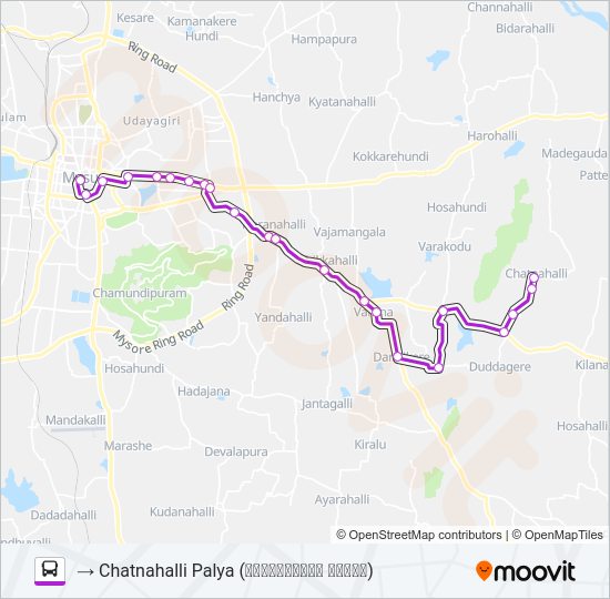 345 bus Line Map