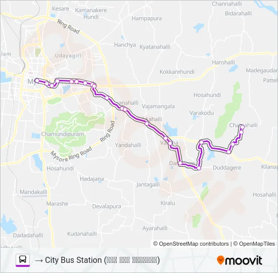 345 Bus Line Map