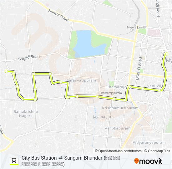 51B Bus Line Map