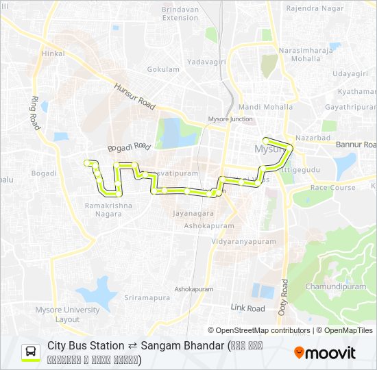 51B Bus Line Map