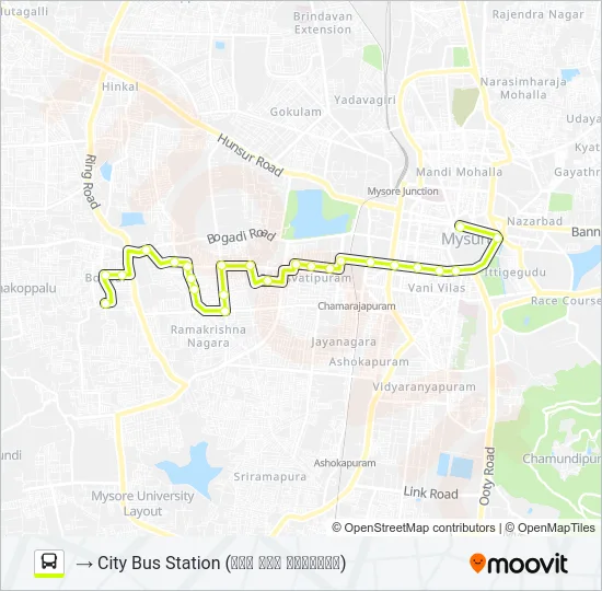 51C Bus Line Map