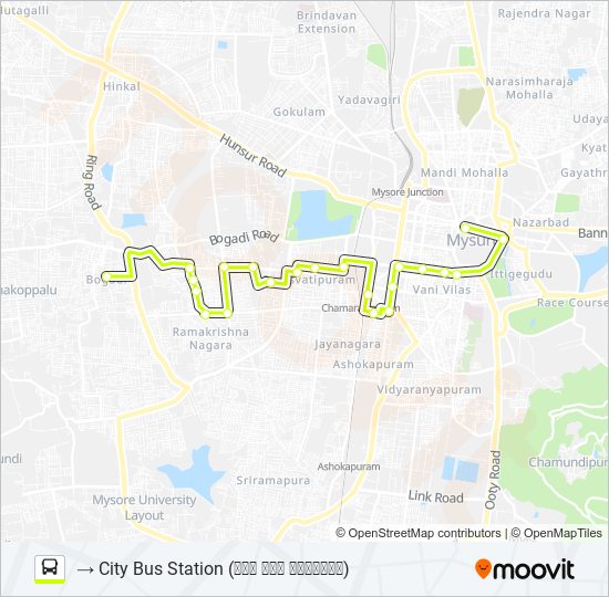 51D Bus Line Map