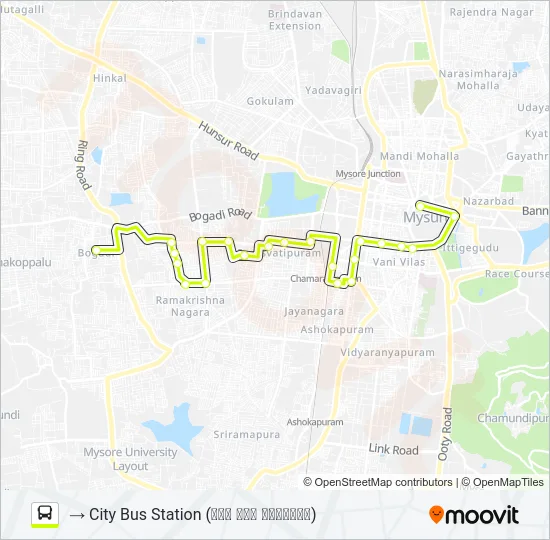 51D Bus Line Map