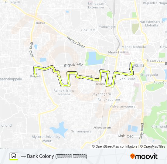 51D bus Line Map