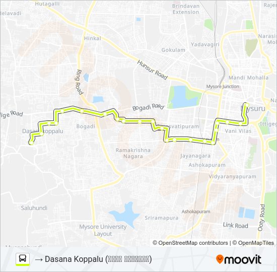 51E Bus Line Map