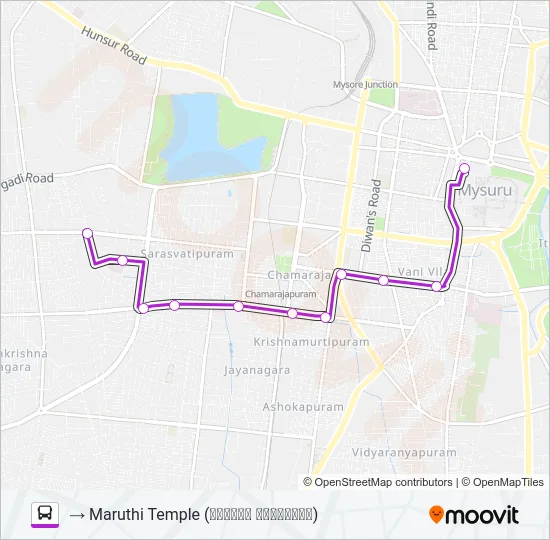 51M Bus Line Map