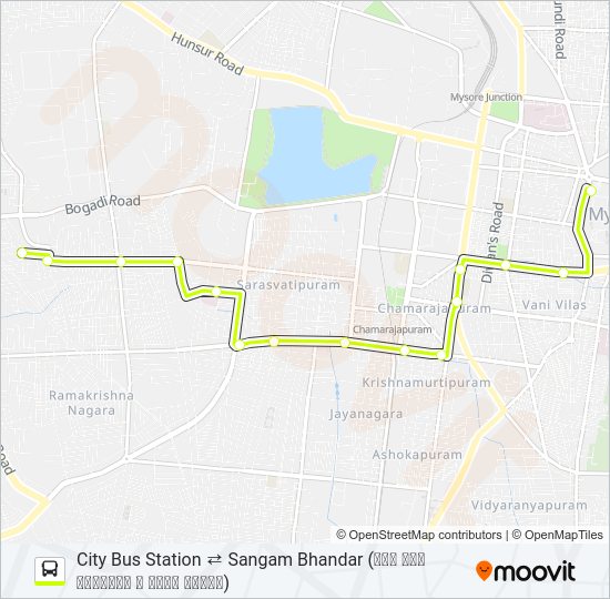 51N Bus Line Map