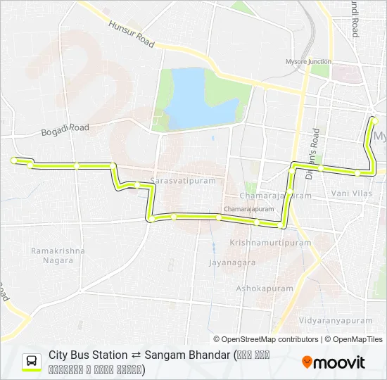 51N Bus Line Map