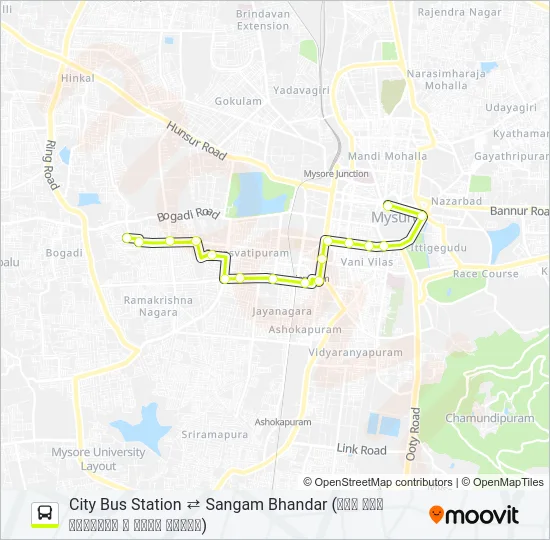 51N Bus Line Map