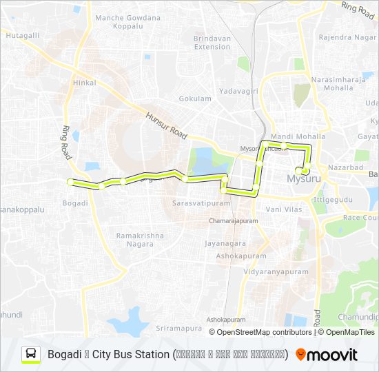 51R Bus Line Map