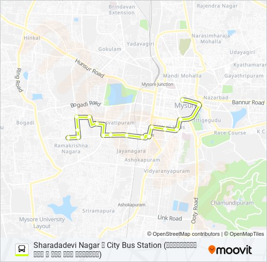 51S bus Line Map