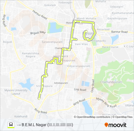 53R Bus Line Map