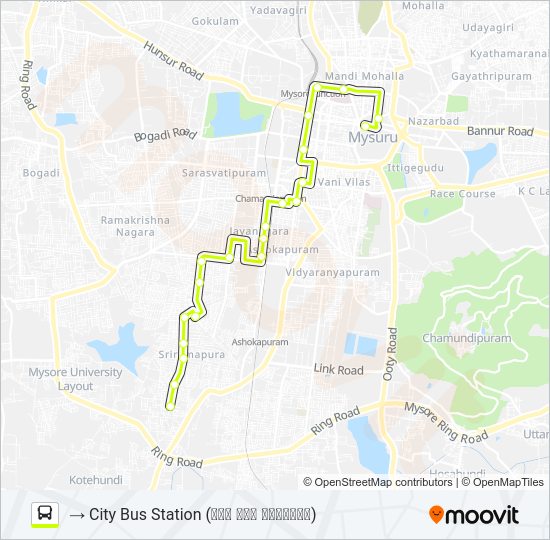 53R Bus Line Map