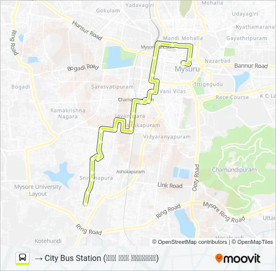 53R Bus Line Map