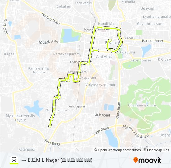 53R bus Line Map