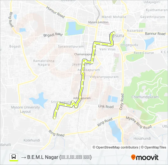 60A Bus Line Map