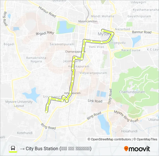 60A Bus Line Map