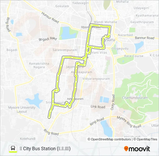 60R Bus Line Map