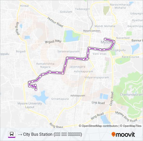 62D bus Line Map