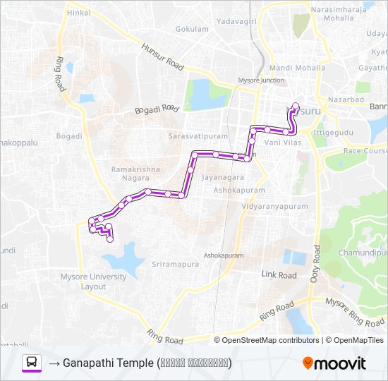 62D Bus Line Map