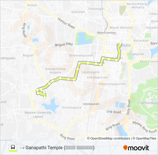 62F Bus Line Map