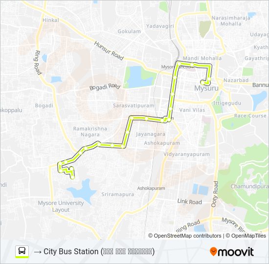 62F Bus Line Map