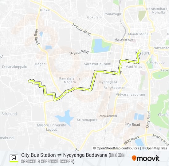 62G Bus Line Map