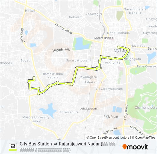 62N bus Line Map
