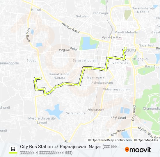 62N Bus Line Map